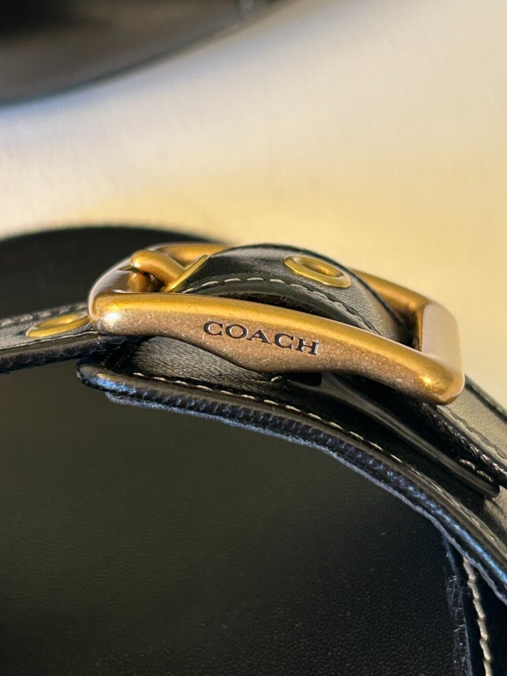 Coach Women's Margot Leather Flat Sandal - Picture 13 of 16